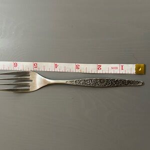 Intricate Silver Floral Fork